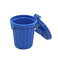 Dartphew Toys,Dartphew Fashion Cute Lovely 1/12 Miniature Dollhouse Accessories Mini Realistic Garbage Trash Can Decor Gift Toy For Safe & Fun Play For Kids (Blue)