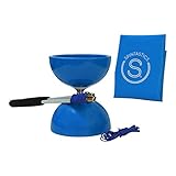 Spintastics Spinabolo Pro Triple Wide Bearing Chinese Yoyo Diabolo (blue)