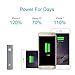 Mini 3400mAh Portable Charger, iXCC (3rd Generation) Lipstick-Sized Power Bank Aluminum External Battery with MFi Certified Lightning Cable - Gray