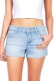 Celebrity Pink Women's Juniors Low Rise Shorts with Rolled Up Hem