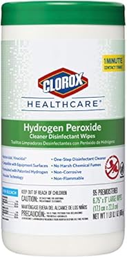 CloroxPro Healthcare Hydrogen Peroxide Cleaner Disinfectant Wipes, Healthcare Cleaning and Industrial Cleaning
