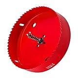 6 Inch Hole Saw for Making Cornhole Boards - Heavy Duty Steel - Corn Hole Drilling Cutter & Hex Shank Drill Bit Adapter for Cornhole Game