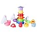 Bath Toys -Stacking Cups &Squirt Squeak Toys & Floating Boat for Baby & Toddler (15 PCS) - Fun & Educational