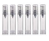 6PCS 5ml/10ml/12ml/15ml Clear Empty Travel Portable