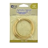 Artistic Wire 16S Gauge Wire, Gold Color, 10-Feet
