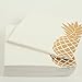 Andaz Press Gold Foil Lunch Pineapple Napkins, 6.5-inch, 50-Pack, Tropical Napkin Gold Luau Paper Napkin for Wedding, Birthday Party Graduation, Hawaiian Aloha Disposable Pineapple Dinner Napkins