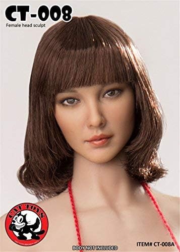 Amazon 1 6 フィギュア 用 アクセサリー フィメール 植毛タイプ ヘッドアジア女性 Phicen Tbleague対応 フィギュア ドール 通販