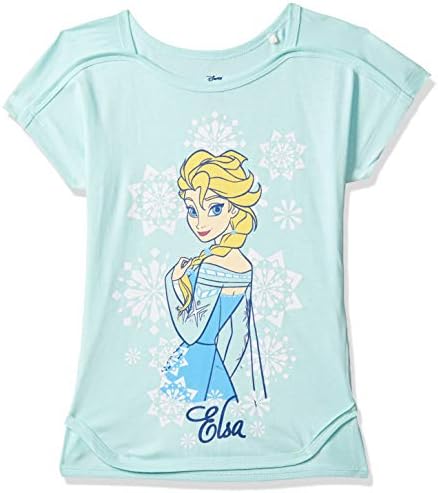 Frozen By Kidsville Girls' Plain Regular Fit T-Shirt