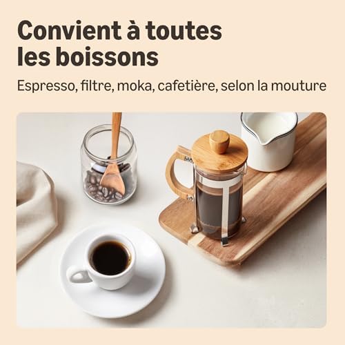 House Blend Gold, café torréfié en grains 100% arabica, intensité 3 - moyenne, 1 kg
