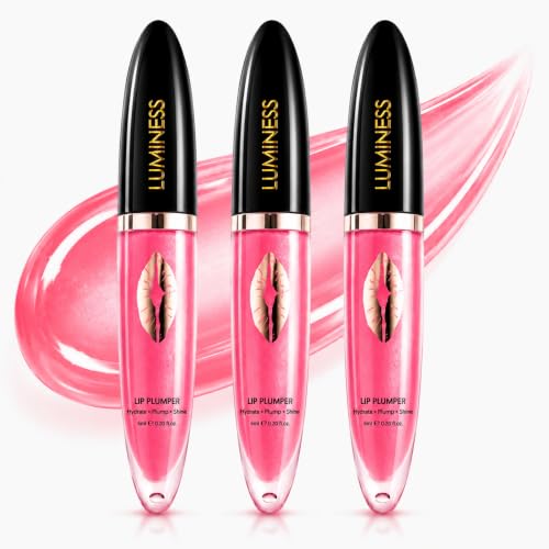LUMINESS Hot Kiss Intense Lip Plumper Gloss 3-Pack | Maximum P... 41fto4f8SBL