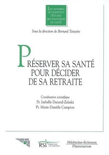 Les  liens santé et cessation d'activité