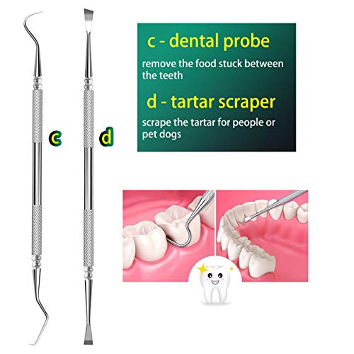 image for Antonki Dental Tools, 6 Pack Professional Teeth Cleaning Tools Pure St