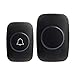 Wireless Doorbell,Doorbell Kit,Over 300-feet Range with 1 Remote Buttons and 2 Plugin Receiver,38 Pieces of Music-BLACK By E-UNIONA