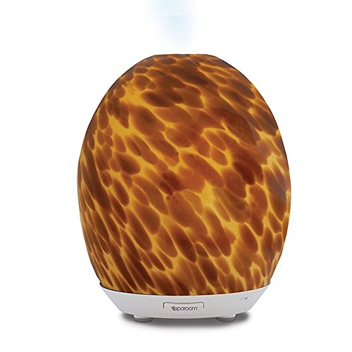 SpaRoom MarbleMist Essential Oil Diffuser for Aromatherapy, Tortoise Shell