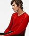 Calvin Klein Men's Merino Solid V-Neck Sweater, Black, Large