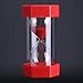 Decorative Sand Timer Hourglass, 30 Minutes, Red, Plastic Frame, Home Office Decor