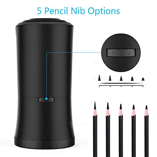 AFMAT Long Point Pencil Sharpener, Artist Electric Pencil Sharpener