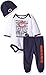 Gerber NFL Chicago Bears Unisex-Baby Bodysuit, Pant, & Cap Set, Blue, 6-9 Months