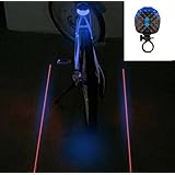 BlueSunshine 2 Laser + 5 LED 7 Modes Super Lighting Cycling Bicycle Bike Taillight Warning Flashing Lamp Alarm Light/LED Safe