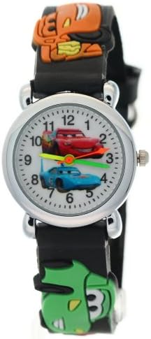 TimerMall Cartoon 3D Yellow Silicon Rubber Strap Kids Boys Girls Children Analog Time Teacher Watch