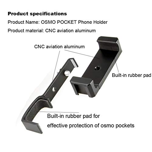 image for Lovewe For DJI Osmo Pocket Handheld Phone Holder Set, OSMO Accessories