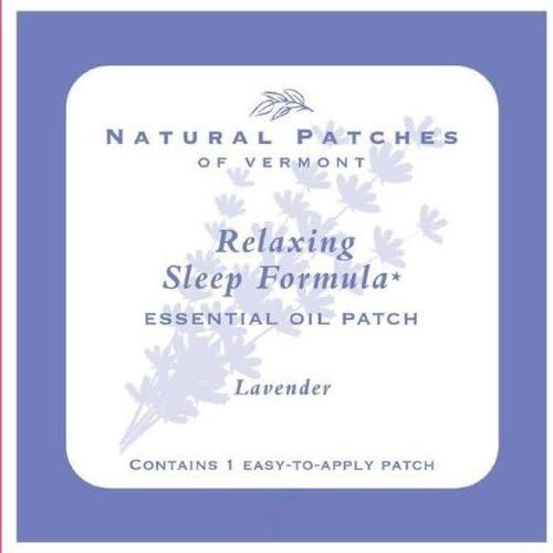 Natural Patches Of Vermont Lavender Sleep Comfort Essential Oil Body Patches, Single Patch Pouch
