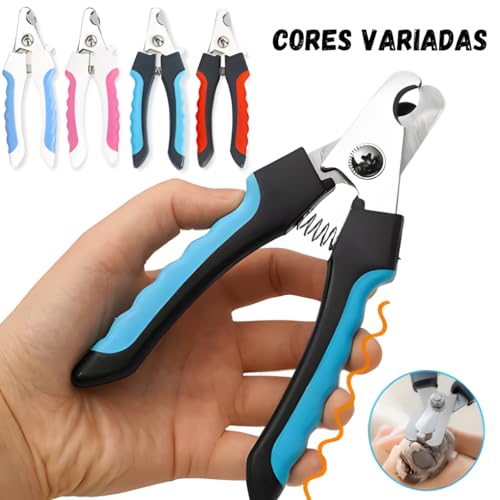 Cortador de Unhas Premium para Pets Cachorro Gato com Lixa Kit 2 Peças em Aço Inoxidável Alicate de Higiene Ferramenta de Cuidados Porte Pequeno Médio Grande