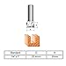uxcell 1-Inch Diameter Bottom Cleaning Router Bit 1/4-Inch Shank, 2 Flutes Carbide Tipped Cutter Surface Planing Tool for Cutting Various Wood (Blue)