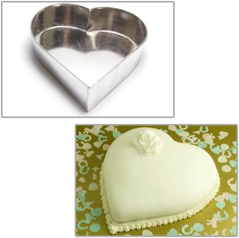 EUROTINS Single Heart Birthday Wedding Anniversary Cake Tin Mould Pan 12"