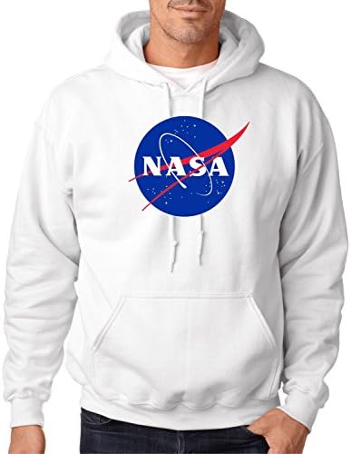 NASA Meatball Logo Hooded Sweatshirt Space Shuttle Rocket Science Geek