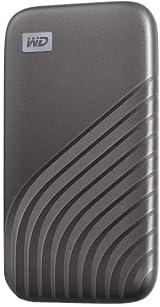 WD 500GB My Passport Portable SSD USB C NVMe 1050 MB/s 2m Drop Resistance