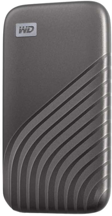 WD 500GB My Passport Portable SSD USB C NVMe 1050 MB/s 2m Drop Resistance