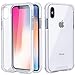 MATEPROX iPhone Xs Case iPhone X Case Clear Hybrid TPU Hard Cover with Thin Shockproof Bumper Protective Case for iPhone Xs/X 5.8'' (Clear White)