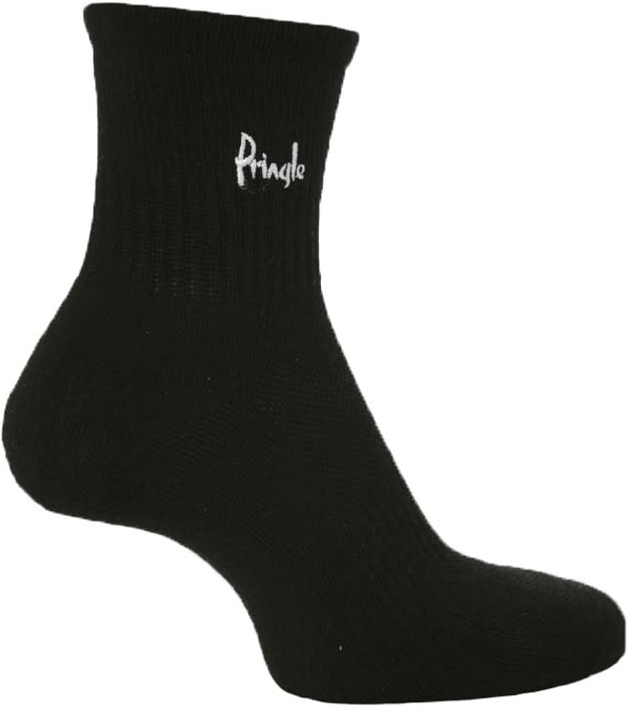Ladies Womens Pringle Lyndsey Cotton Athletic Trainer Sport Gym Socks 3