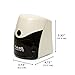 TAS Accessories Manual Pencil Sharpener, Black - No Cords or Batteries, No Need to Pull the Pencil With Auto Suction Function