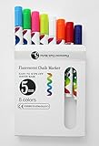Moderne Basics Set of 8 Chalk Markers for Whiteboard, Blackboard, Glass & Vinyl Labels Includes Set of 42 Piece 3