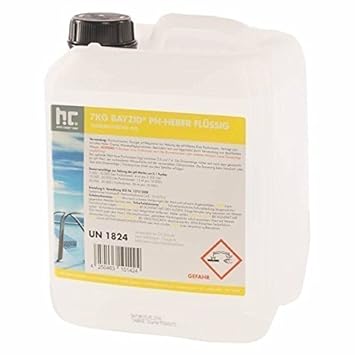 Höfer Chemie 1 x 7 kg Pool pH Heber Plus flüssig - Original Top Wasserqualität im Pool