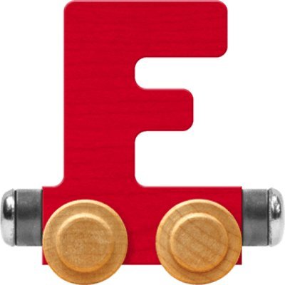 NameTrain Bright Letter Car F - Made in USA (Red)