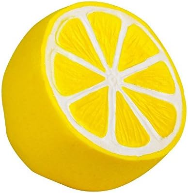 Hecentur Slow Rising Lemon Jumbo Squishies Slow Rising Lemon Kawaii Cream Scented Charms Squishy Toys For Kids and Adults, Perfect for Mother's Day Gift, Yellow