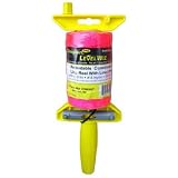 STRINGLINER Company 24462 Braided 500-Feet Reloadable Level Line Reel, Fluorescent Pink