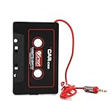 Alotm Universal Car Audio Cassette Player Adapter Converter with 3.5mm Jack Compatible All Smartphoen Android Phones, MP3 Players, CD