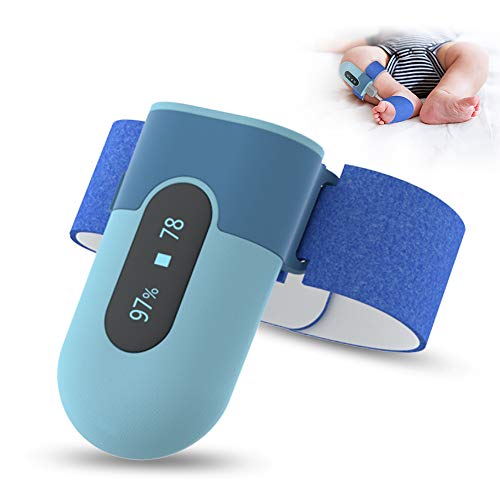 Wellue Baby Foot Monitor,Track Heart Rate, Average Oxygen Level and Movement, Wearable with Bluetooth, Fits Babies 0-36…