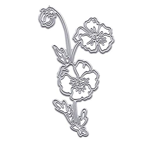 Elaco Rose Metal Die Cutting Dies Stencil Scrapbooking Album Paper Card Decor Craft Embossing DIY (C)