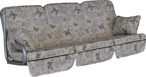 Angerer Hollywoodschaukel Auflage Comfort Schmetterling beige