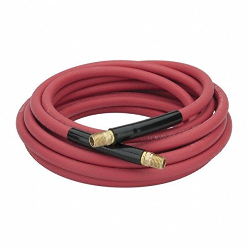 Parker 7092383KAB Red Air Hose 3/8 ID X 25 Feet 1/4 NPT Male Ends