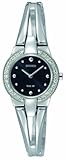 Seiko Women's SUP051 Stainless Steel Analog with Black Dial Watch