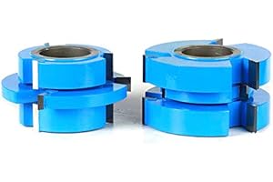 Amana Tool - SC557 2-Piece Carbide Tipped 3-Wing Stile & Rail Tongue & Groove Cabinet Door