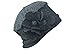 Lawliet Flower Trimmed Womens Wool Beanie Cap Dress Crochet Hat A125 (Dark Gray)