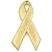 PinMart Gold Plated Awareness Ribbon Lapel Pin 1"