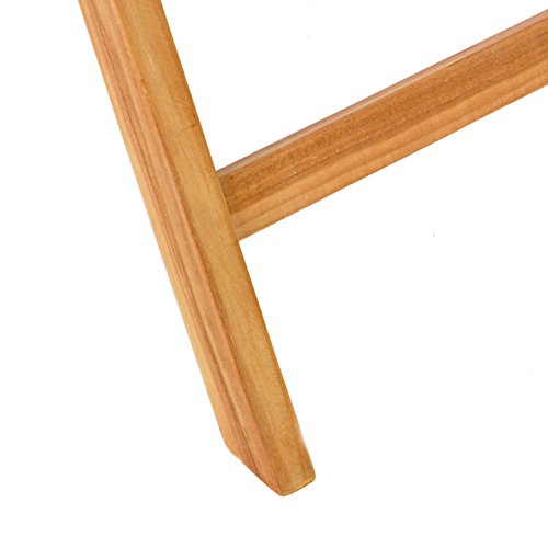DIVERO Stuhl Teak Holz klappbar massiv Gartenstuhl Teakstuhl Holzstuhl behandelt – Bild 5